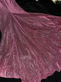 Shiny Mermaid Spaghetti Strap Sequin Open Back Long Prom Dress Party Dress HZ1023