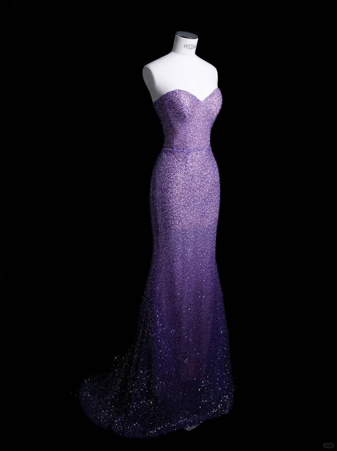 Sexy Mermaid Sweetheart Neck Purple Sequin Party Dress Evening Dress HZ1023
