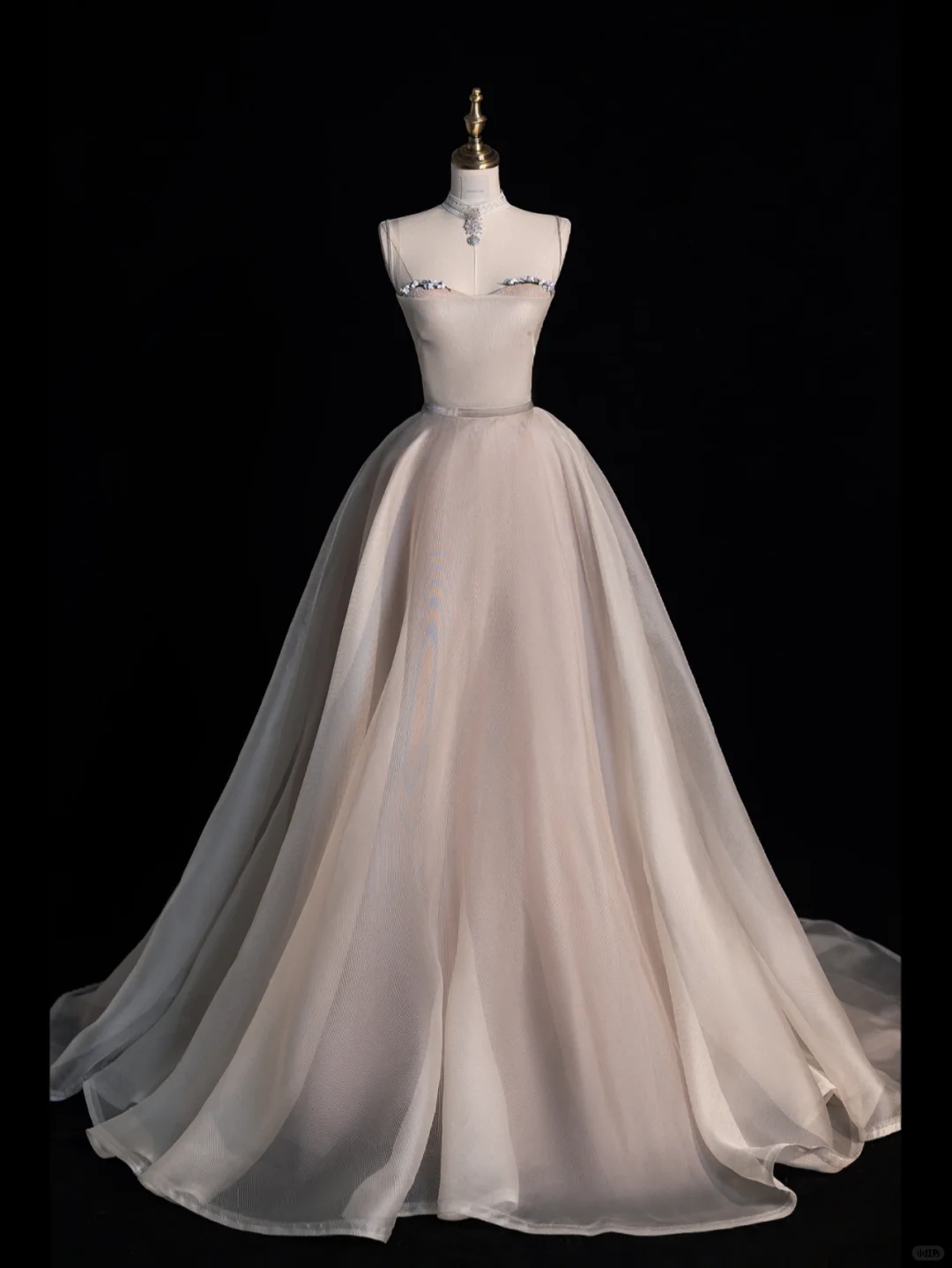 Simple A Line Sweetheart Neck Sequin Tulle Long Evening Dresses Party Dresses HZ1023