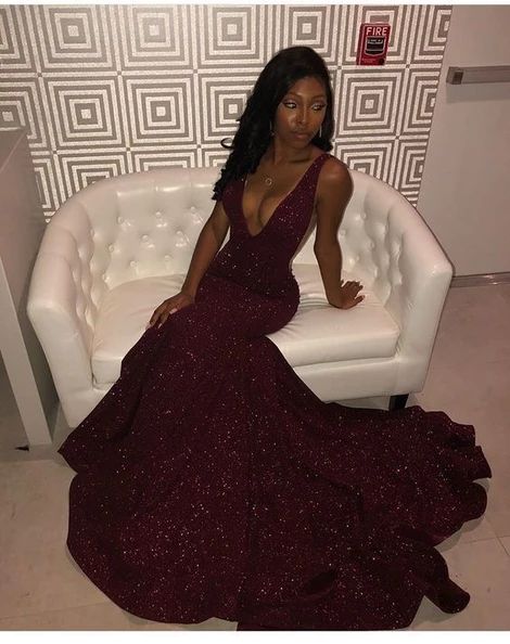 Black Girl Prom Dress, Mermaid Party Dress HZ1023