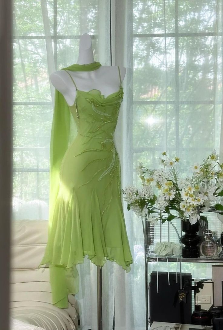 The Wizard of Oz Mermaid Spaghetti Strap Beaded Chiffon Short Homecoming Dress HZ1023