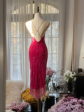 Sexy Sheath Spaghetti Strap Beaded Red Chiffon Short Homecoming Dress Birthday Dress HZ1023