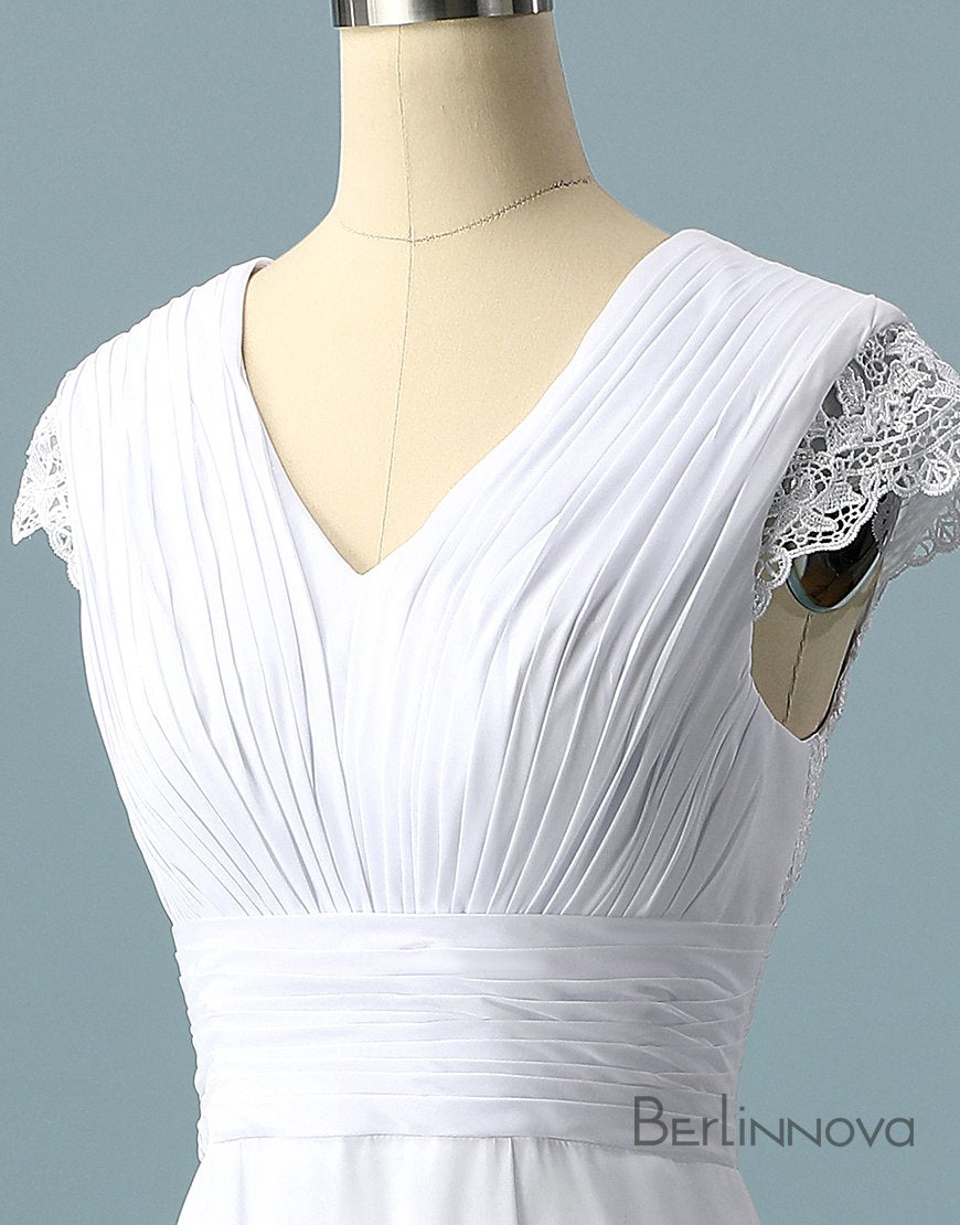 V neck Ombre Formal Prom Dress, A Line Wedding Party Gown HZ1023