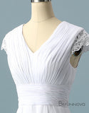 V neck Ombre Formal Prom Dress, A Line Wedding Party Gown HZ1023
