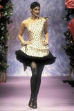 Vintage Polka Dot A Line One Shoulder Black Tulle Satin Short Homecoming Dress Date Dress Cocktail Dress HZ1023