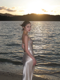 Silver Grey Sheath Strapless Satin Long Prom Dress Formal Gown Party Dress HZ1023