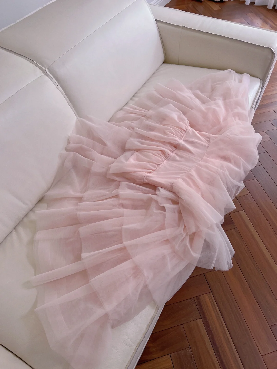 Elegant A Line Spaghetti Strap Layered Light Pink Tulle Short Homecoming Dress Cocktail Dress HZ1023