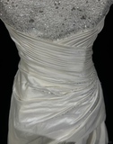 Vintage A Line Sweetheart Neck Beaded White Satin Short Homecoming Dress Cocktail Dress HZ1023