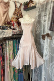 Vintage Mermaid Strapless Satin Short Homecoming Birthday Dress Cocktail Dresses HZ1023