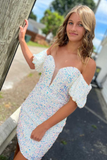 Beautiful Sweetheart Sequnins Homecoming Dress HZ1023