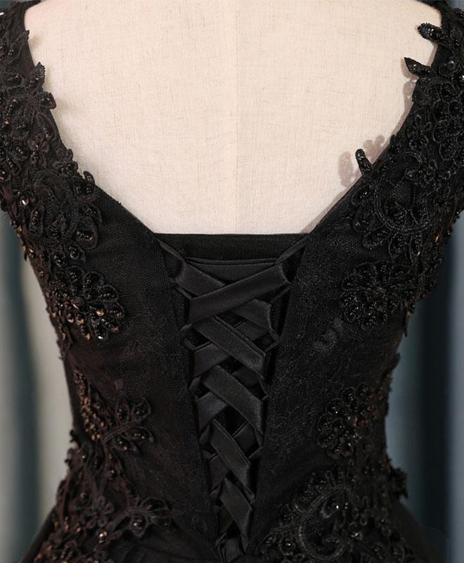 0210,black mini evening dresses sleeveless women dress v-neck tulle fashion dresses applique beaded homecoming HZ1023