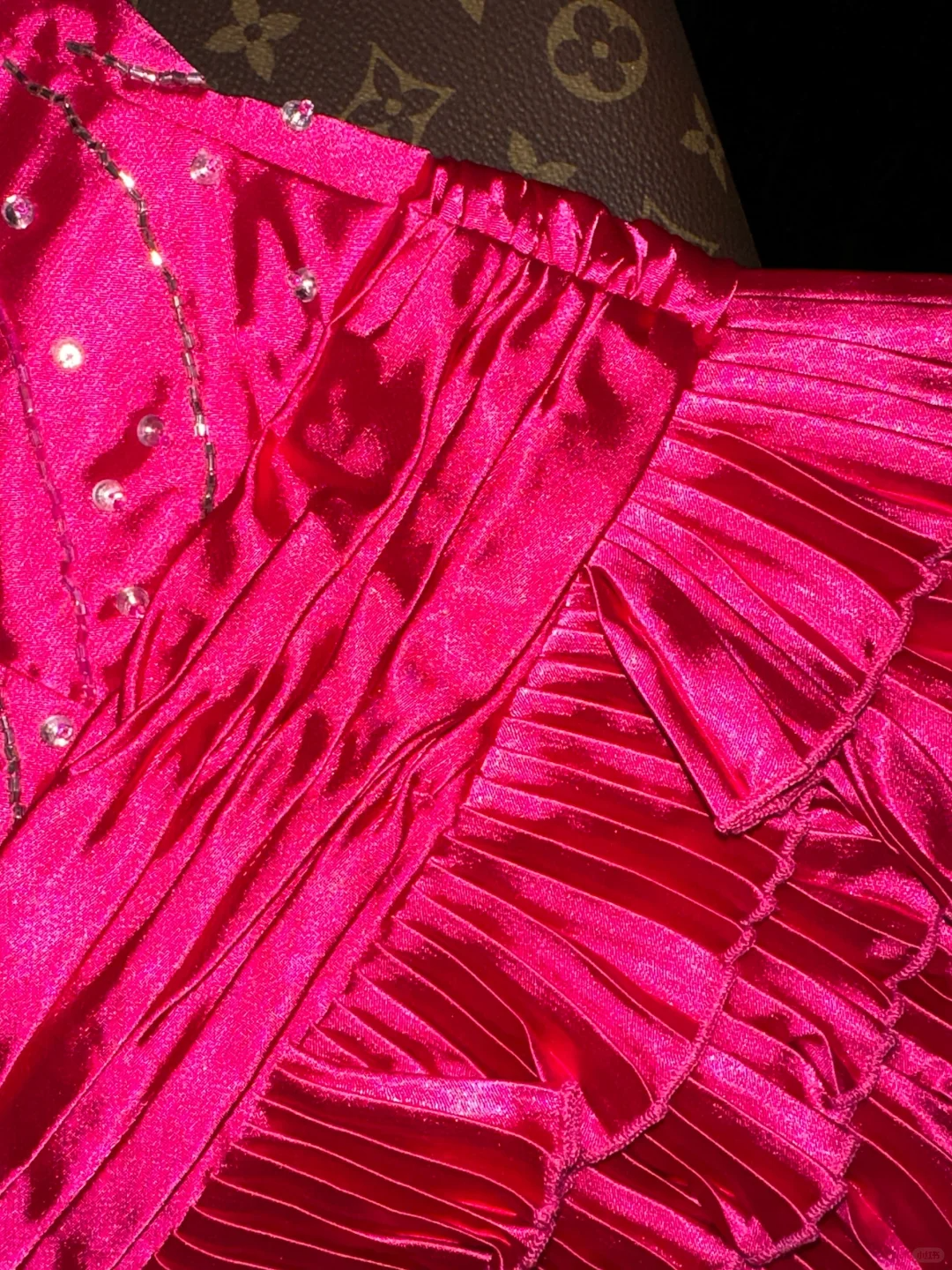 Barbie Pink Cute A Line Halter Beaded Layered Satin Short Homecoming Dress Party Dress HZ1023