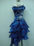 Black Chiffon Beaded Mini Satin Short Prom Dress Homecoming Dress HZ1023