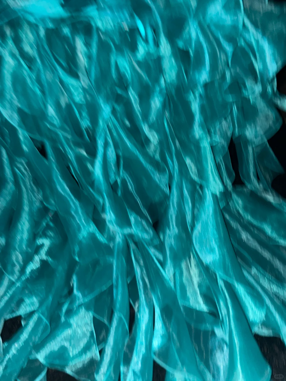 Vintage A Line Sweetheart Neck Blue Ruffle Beaded Organza Prom Dress Party Dress HZ1023