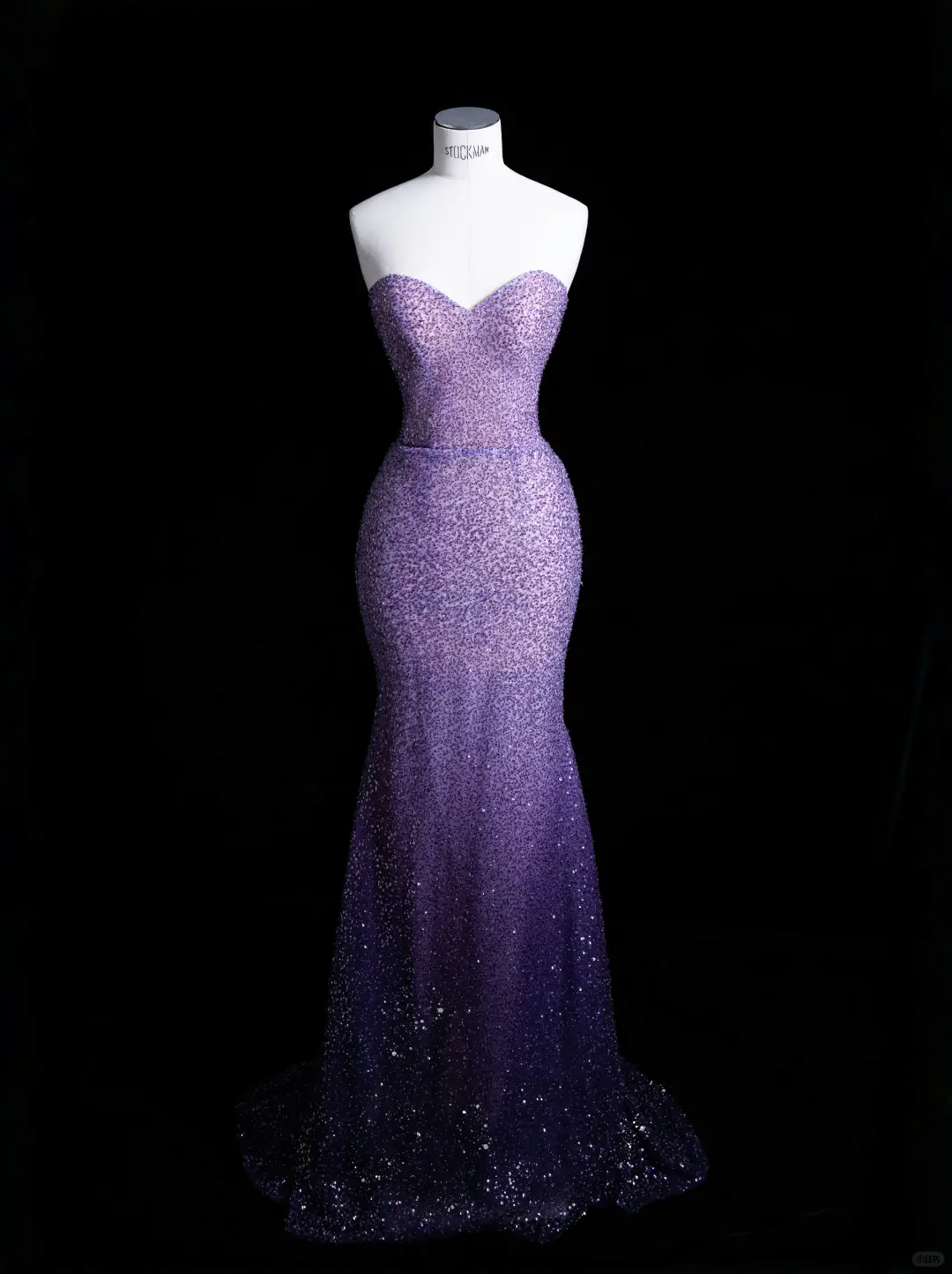 Sexy Mermaid Sweetheart Neck Purple Sequin Party Dress Evening Dress HZ1023