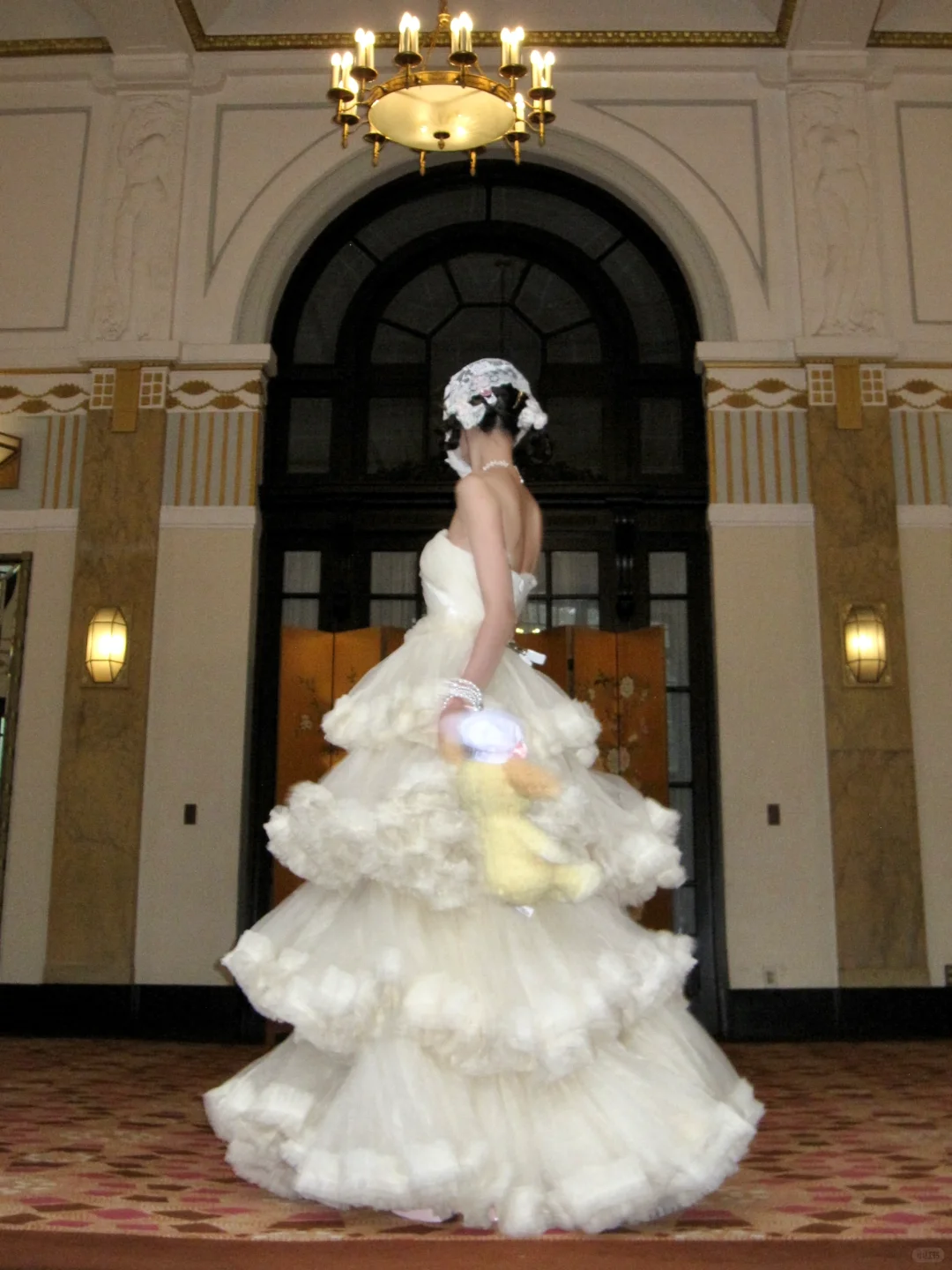 Princess A Line Strapless Layered Ivory Tulle Long Party Dress Birthday Dress HZ1023