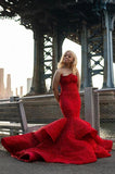 SWEETHEART MERMAID EVENING PROM PARTY GOWNS SLEEVELESS HZ1023