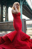 SWEETHEART MERMAID EVENING PROM PARTY GOWNS SLEEVELESS HZ1023