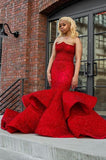 SWEETHEART MERMAID EVENING PROM PARTY GOWNS SLEEVELESS HZ1023
