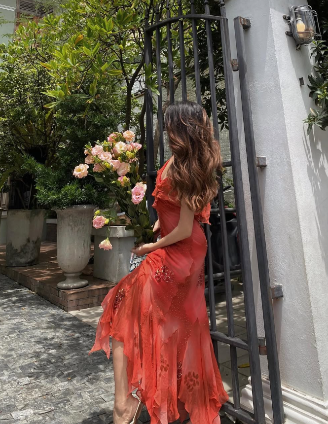 Vintage Mermaid Spaghetti Strap Beaded Ruffle Chiffon Prom Dress Evening Dress HZ1023