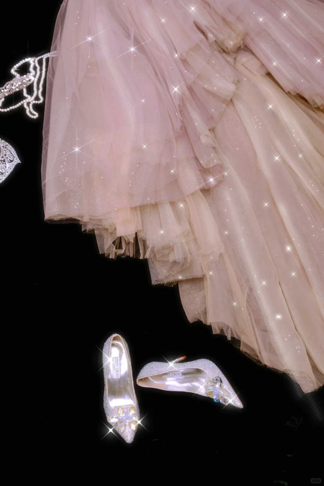 Pink A Line Sweetheart Neck Appliques Tulle Prom Dress Party Dress HZ1023