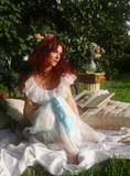 Princess A Line Off the Shoulder Embroidered White Tulle Party Dress Evening Dress HZ1023