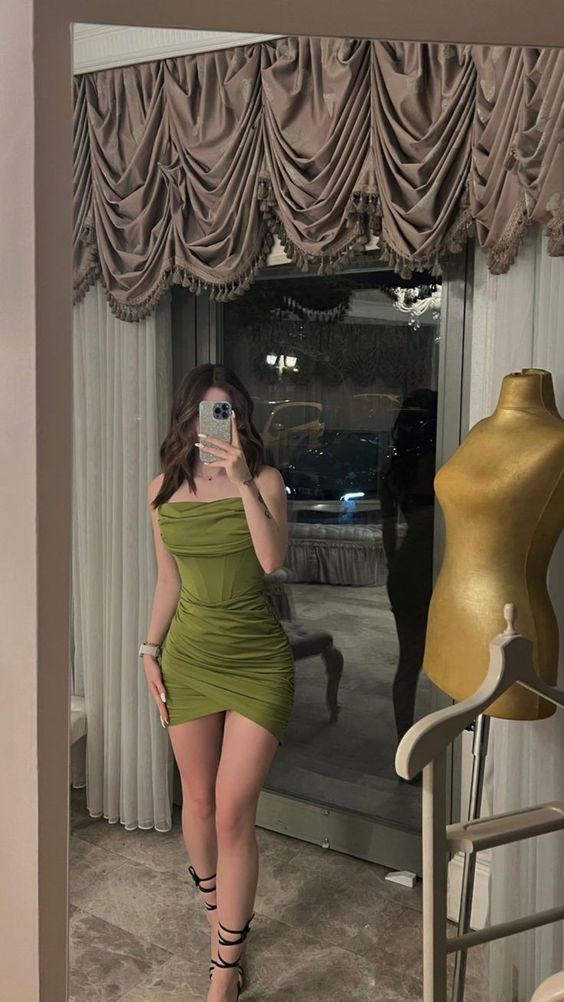 Strapless Sheath Party Dress Mini Prom Dress HZ1023