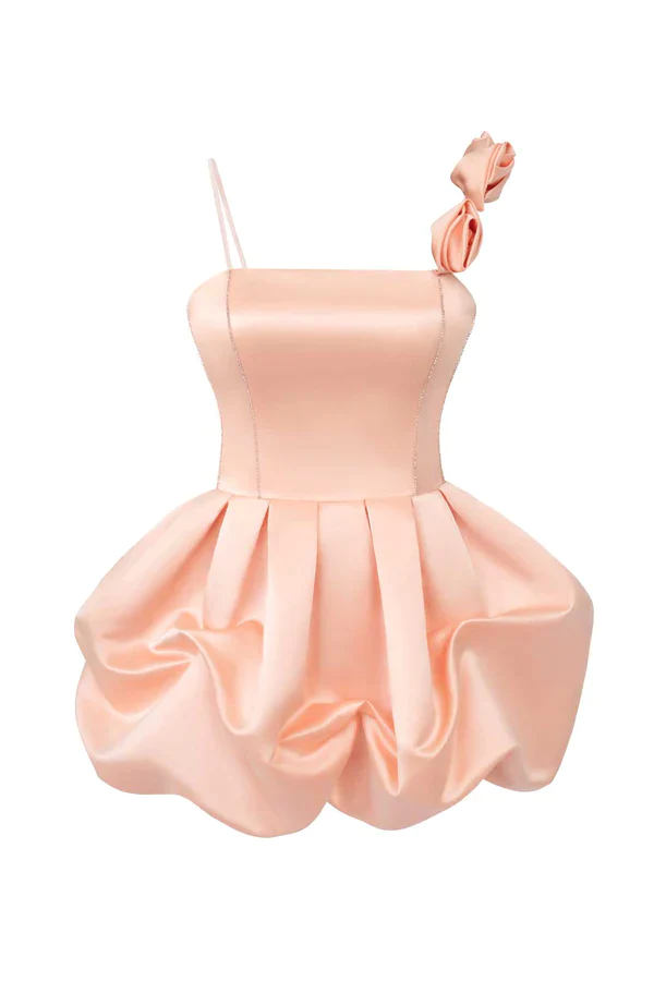Cute Pink Ruffles Short Prom Dress Homecoming Dress HZ1023