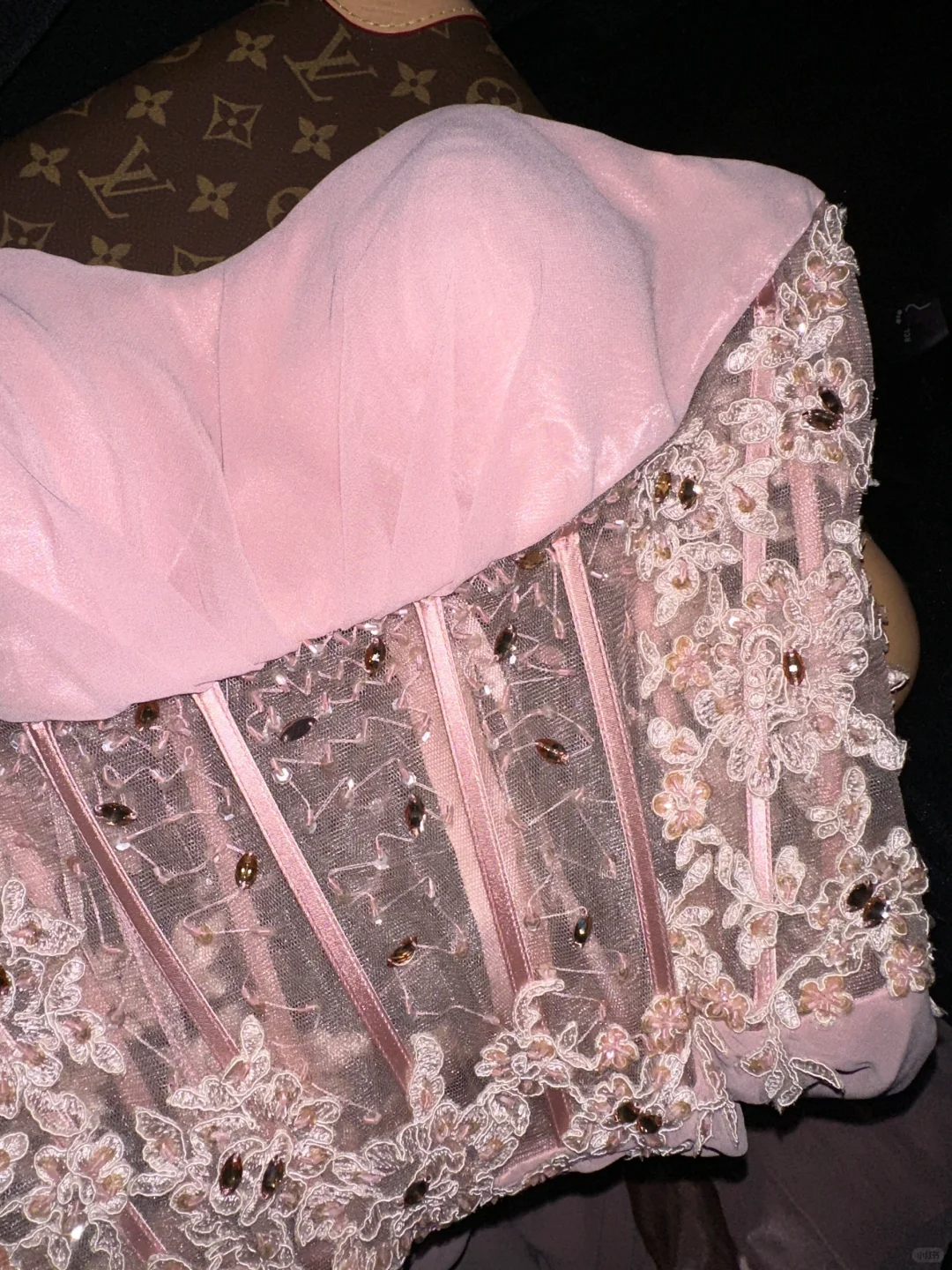 Pink Mermaid Sweetheart Neck Appliques Chiffon Satin Long Prom Dress Party Dress HZ1023