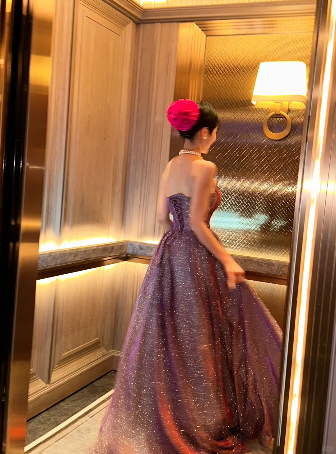 Shiny A Line Sweetheart Neck Purple Sequin Long Sweep Party Dress Evening Dress HZ1023