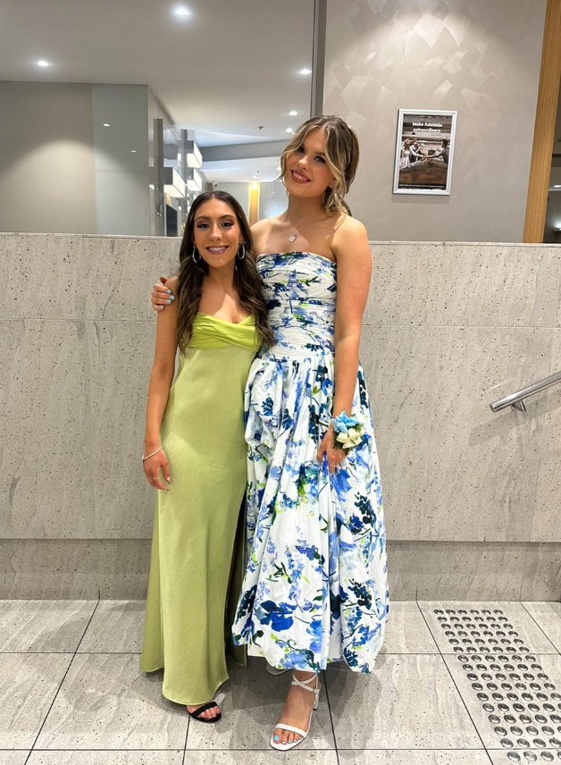 Strapless Print Floral Long Prom Dress Evening Gown HZ1023
