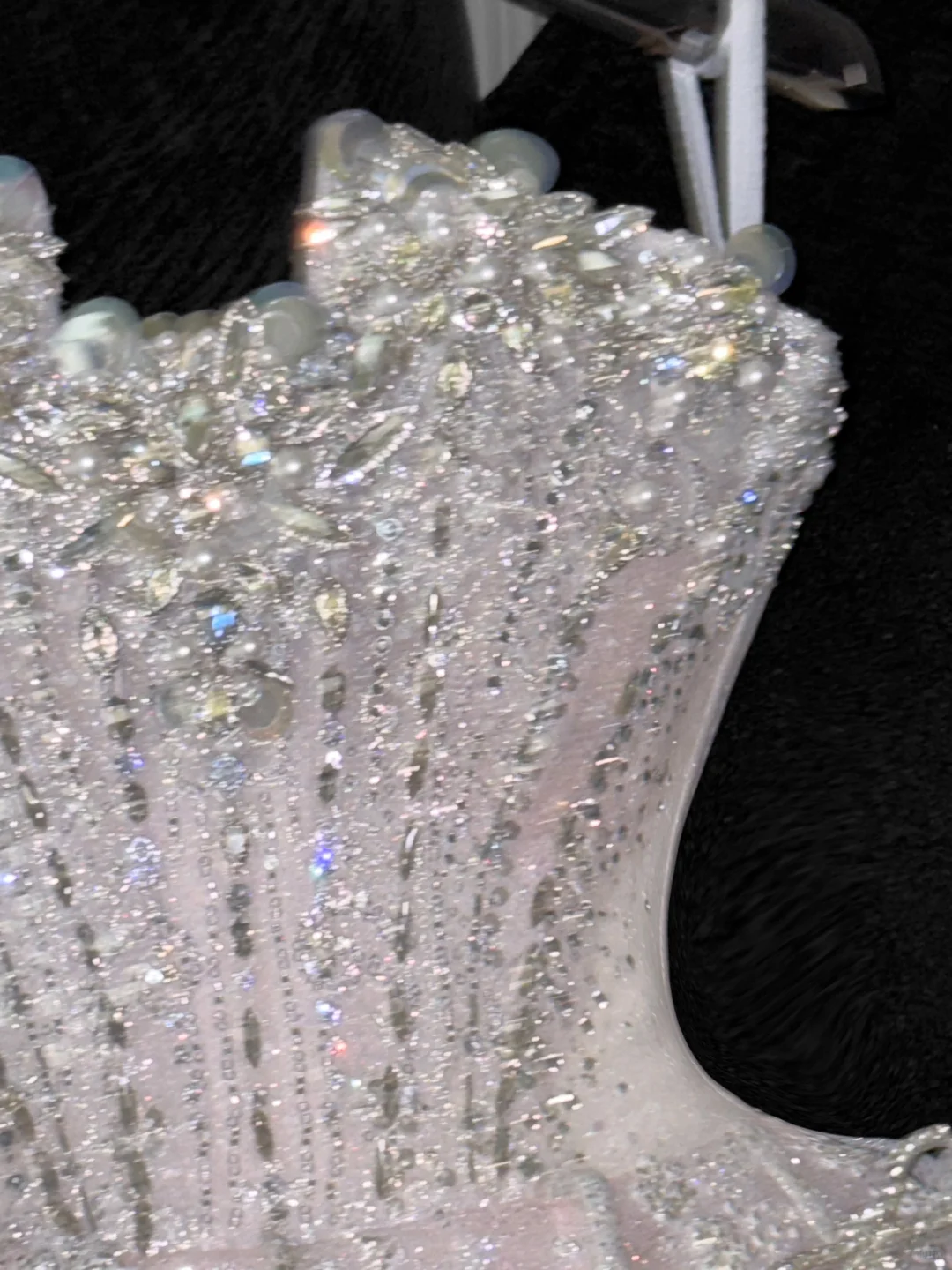 Pink Bow A Line Strapless Silver Sequin Beaded Tulle Homecoming Dress Party Dress HZ1023