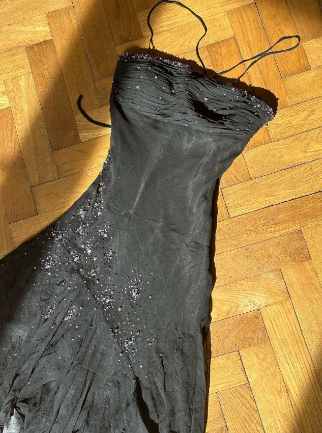 Exquisite Beaded A Line Spaghetti Strap Chiffon Short Homecoming Dress Party Dress HZ1023