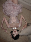 Pink Sequin A Line Spaghetti Strap Layered Organza Short Homecoming Dress Birthday Dress HZ1023