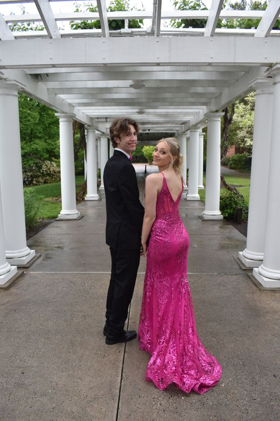 Beautiful Lace Mermaid Prom Dress Formal Party Dress Prom Dress HZ1023