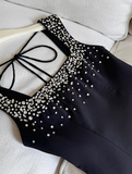 Cute A Line Strap RhineStone Burgundy Satin Short Party Dress Homecoming Dress HZ1023