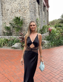 Sexy Cut Out Lace Prom Dress Evening Dress Vacation Party Dress HZ1023