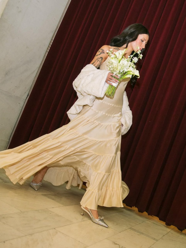 Simple A Line Spaghetti Strap Light Champagne Satin Evening Dress Party Dress HZ1023