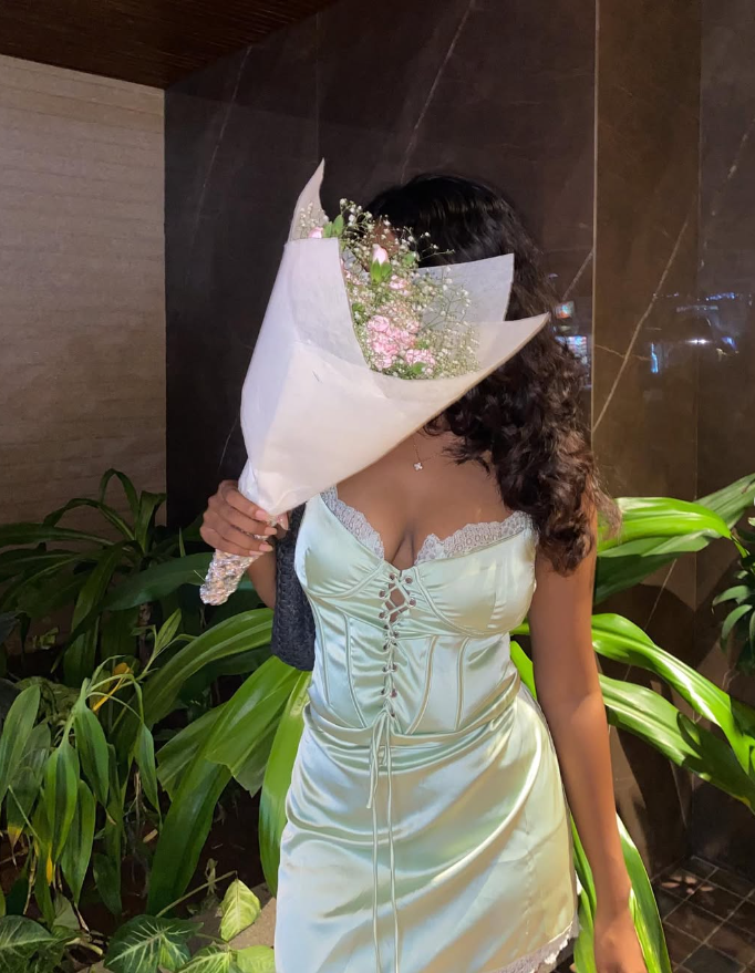 Cute Sheath Spaghetti Strap Lace Light Green Satin Short Homecoming Dress Outfits HZ1023