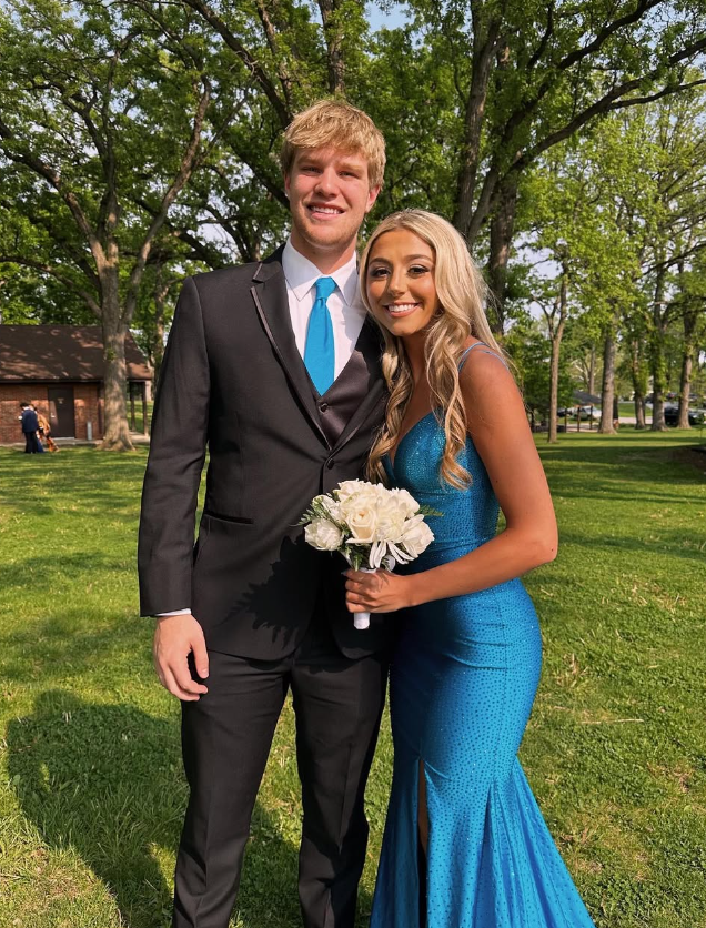 Blue Mermaid Spaghetti Straps Rhinestone Satin Long Prom Dress Evening Dress with Slit HZ1023