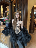 Sexy Black Sheath Sweetheart Neck Satin Prom Dress Party Dresses HZ1023
