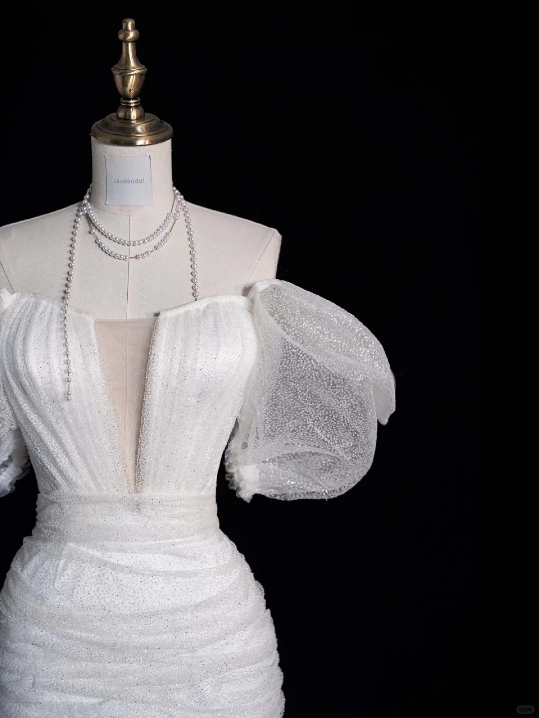 Cute Sheath Puff Sleeve White Tulle Short Prom Dress Graduation Prom Dress HZ1023