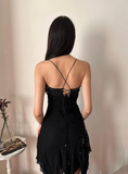 Exquisite Beaded A Line Spaghetti Strap Chiffon Short Homecoming Dress Party Dress HZ1023