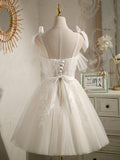 White Hoco Dress Short Homecoming Dresses HZ1023