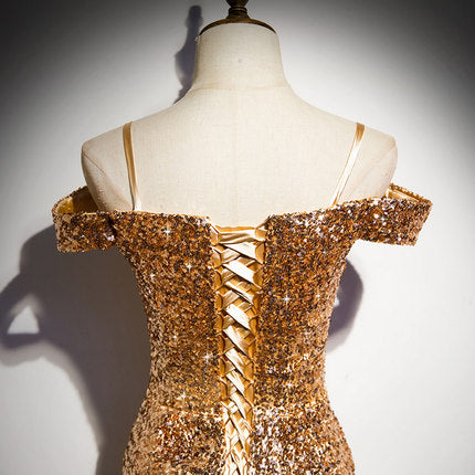 Mermaid Sequin Long Prom Dresses HZ1023