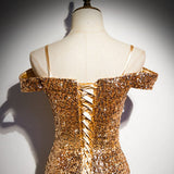 Mermaid Sequin Long Prom Dresses HZ1023