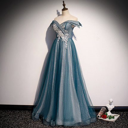 A line Off The Shoulder Prom Dresses HZ1023