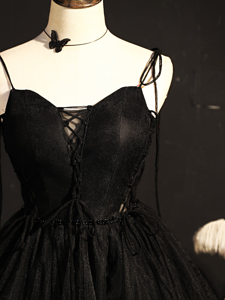 Little Black Hoco Dress Short Homecoming Dresses HZ1023