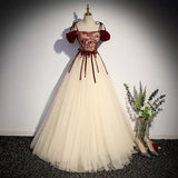 Princess Tulle Long Prom Dresses HZ1023