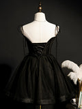 Little Black Hoco Dress Short Homecoming Dresses HZ1023